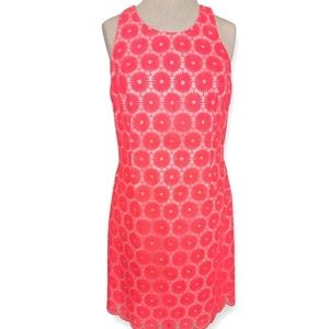 Lilly Pulitzer Pearl Dress in Fiesta Pink Pinwheel Organza Size 0